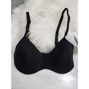 NEW Natori 723279 Revelation Wireless Contour Bra Solid Black Tshirt 30DD